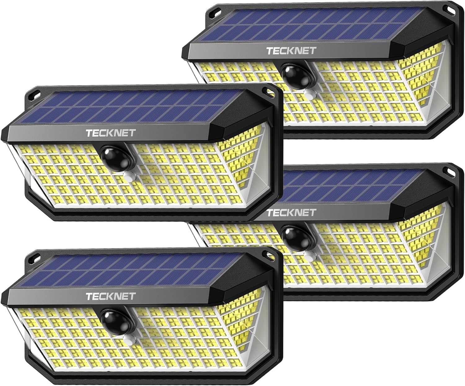 TECKNET 461 LED Solar Powered Outdoor Lights for Security