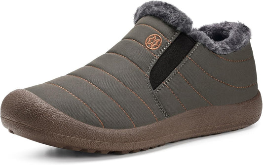 Womens Mens Snow Boots Winter Shoes Slip On Ankle Booties