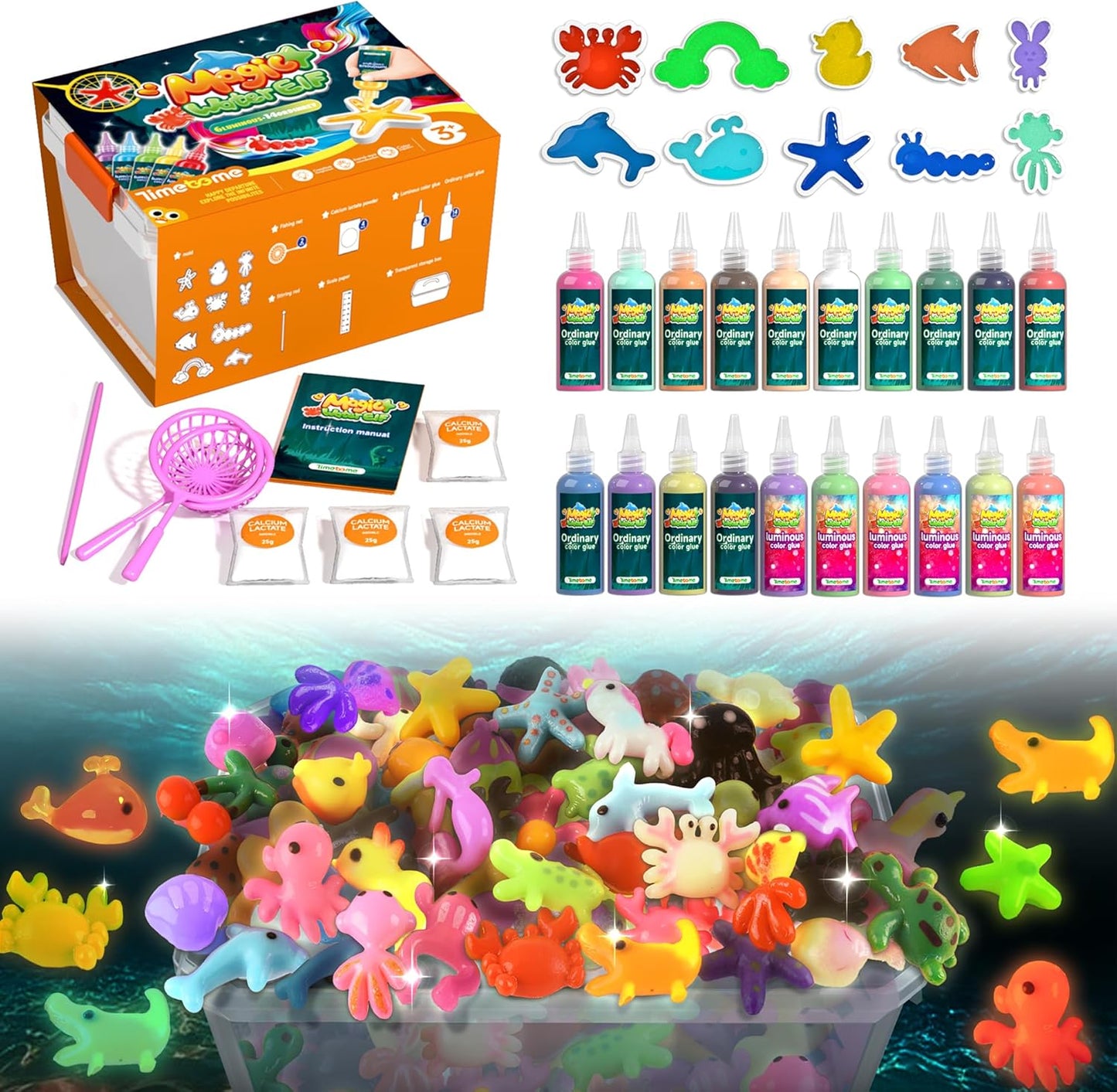 Timetome Magic Water Elf Toy Kit for Creative Kids Ages 3-10