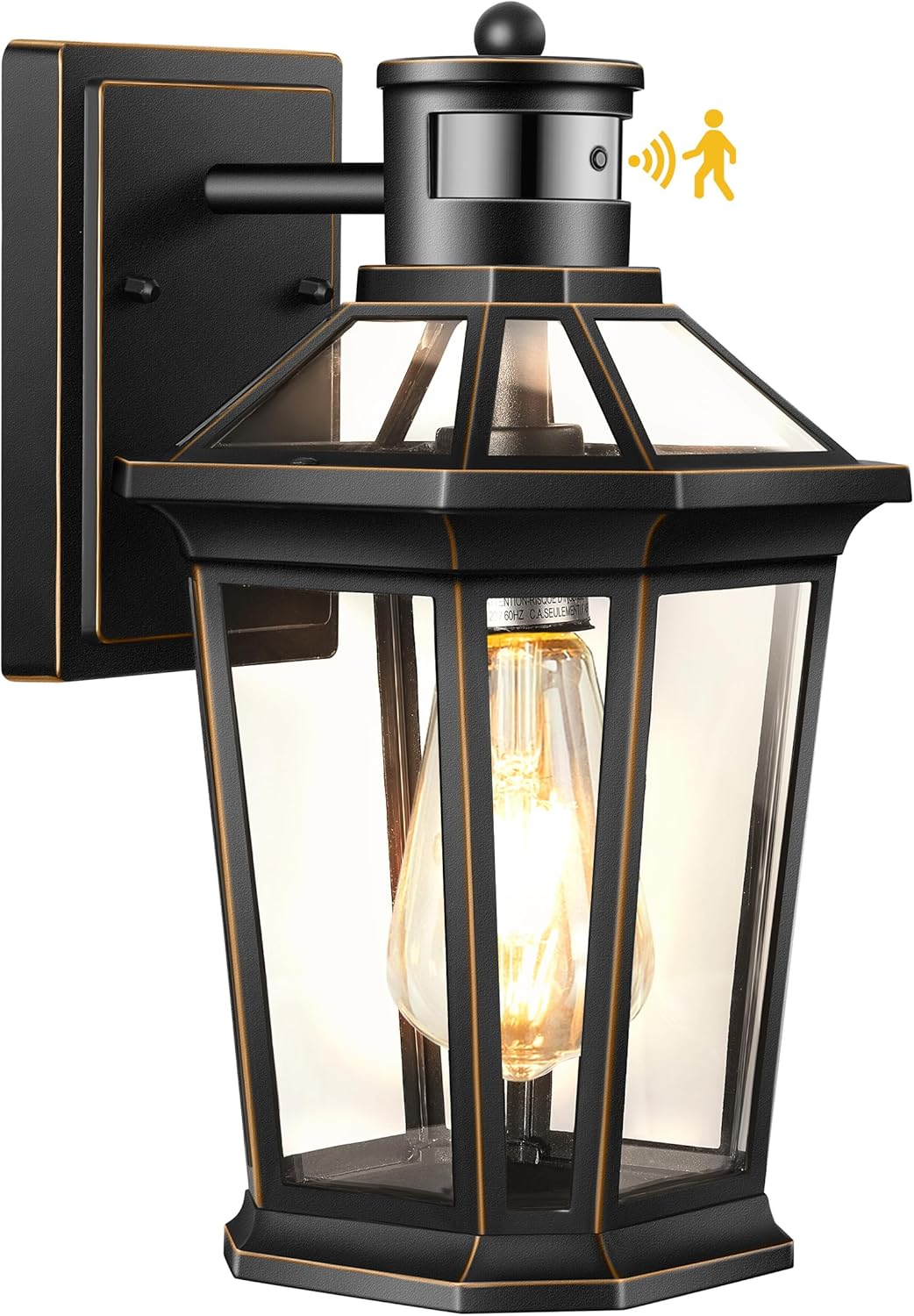 VIANIS Motion Sensor Outdoor Wall Lantern for Modern Exteriors