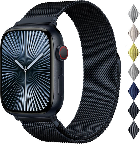 Stainless Steel Milanese Loop iWatch Band: Magnetic Clasp, Unisex Fit