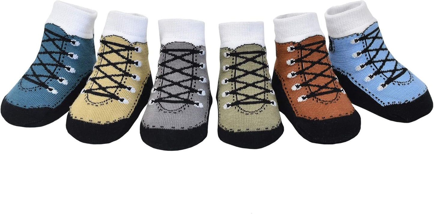 Non-slip Sneaker Socks for Baby Boys by Baby Emporio
