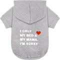 Comfortable Polycotton Dog Hoodie - Soft Grey Puppy Vest