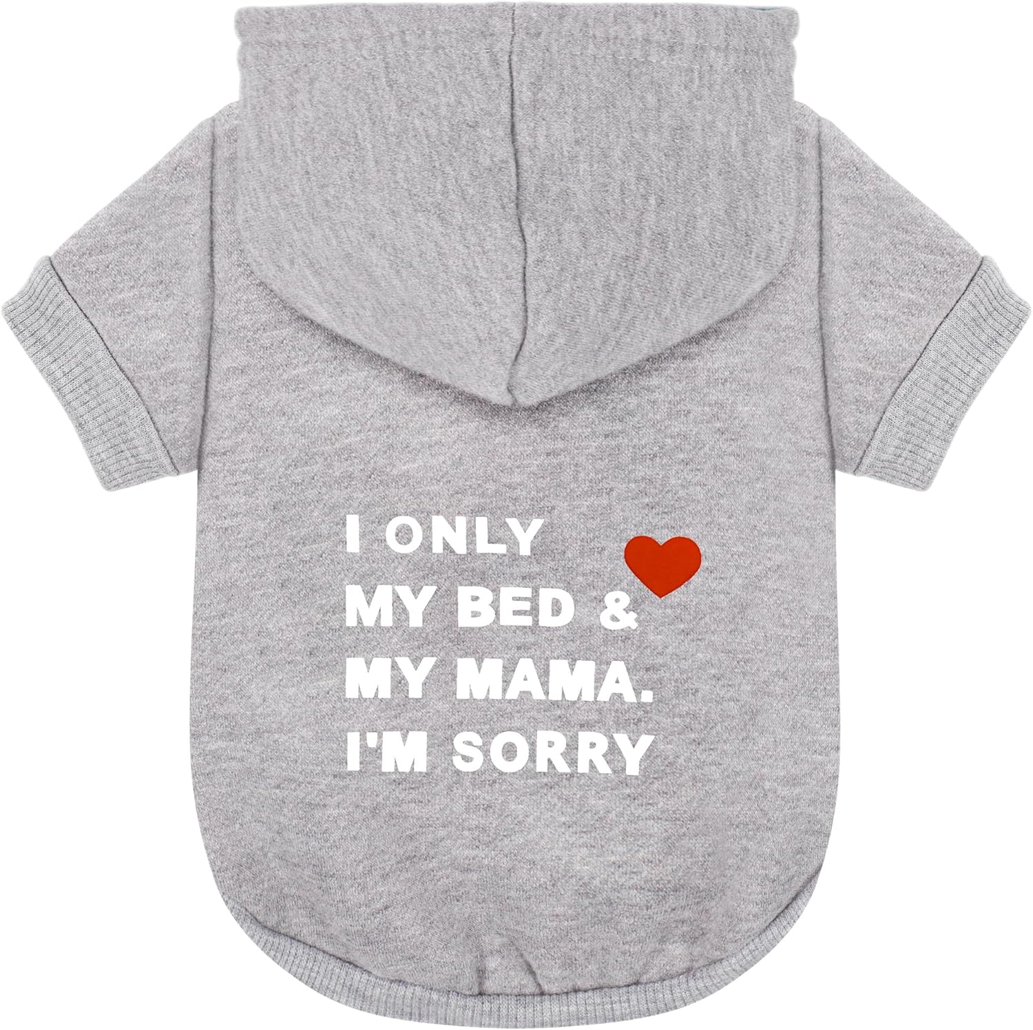 I Love My Bed & Mama - Cozy Dog Hoodie