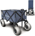 Beach Wagon with Big Wheels for Sand - All Terrain Folding Cart