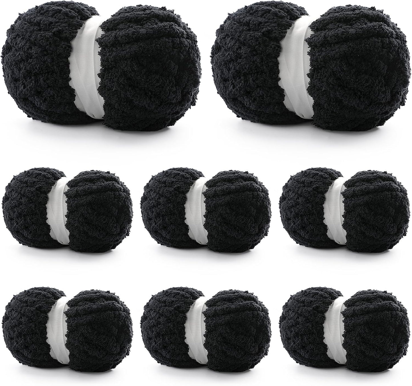 8 Pack Chunky Yarn for Hand Knitting - Soft Chenille Yarn