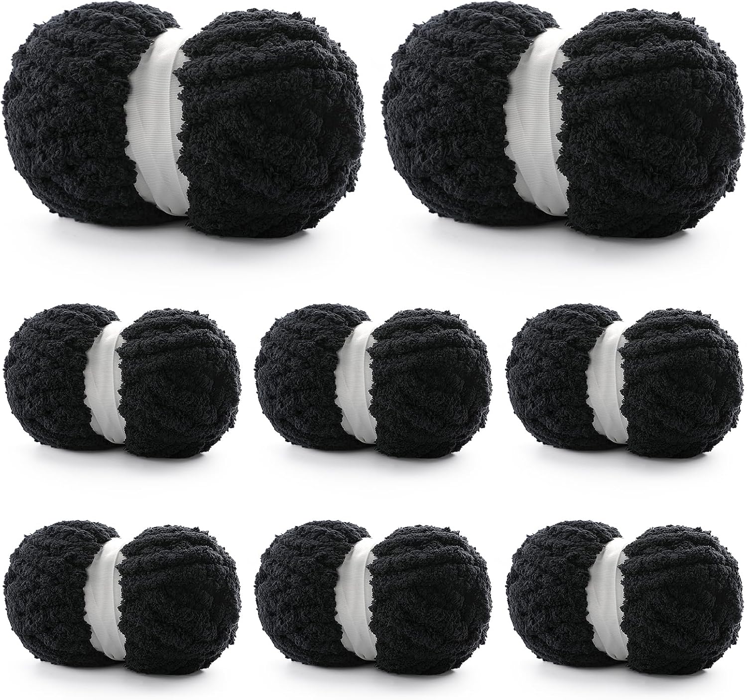 8 Pack Chunky Yarn for Hand Knitting - Soft Chenille Yarn