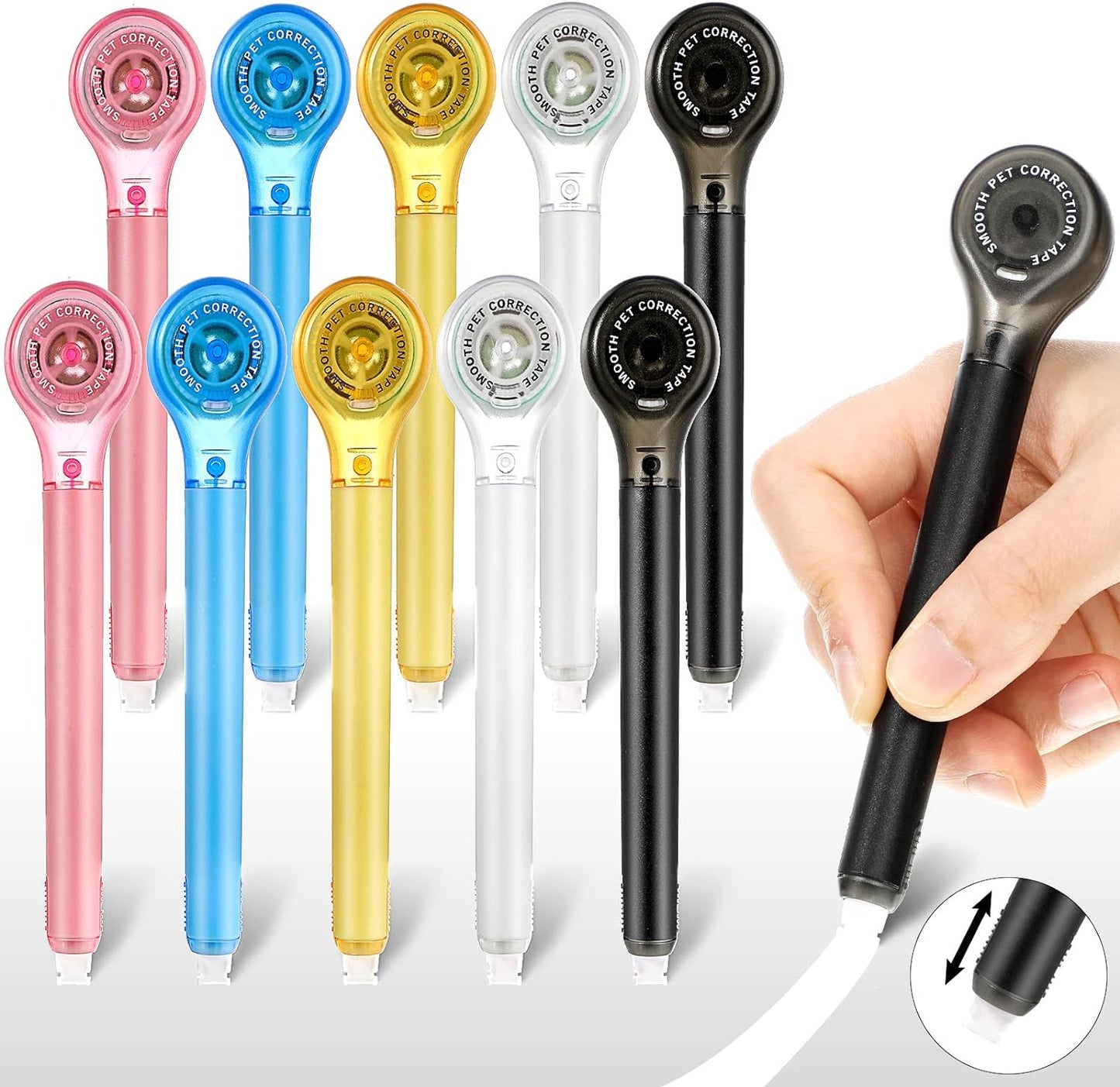 Easy Correct 10 Pack Tape Pens - Effortless Precision!