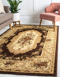 Unique Loom Versailles Collection Traditional Floral Rug (4 ft x 6 ft)