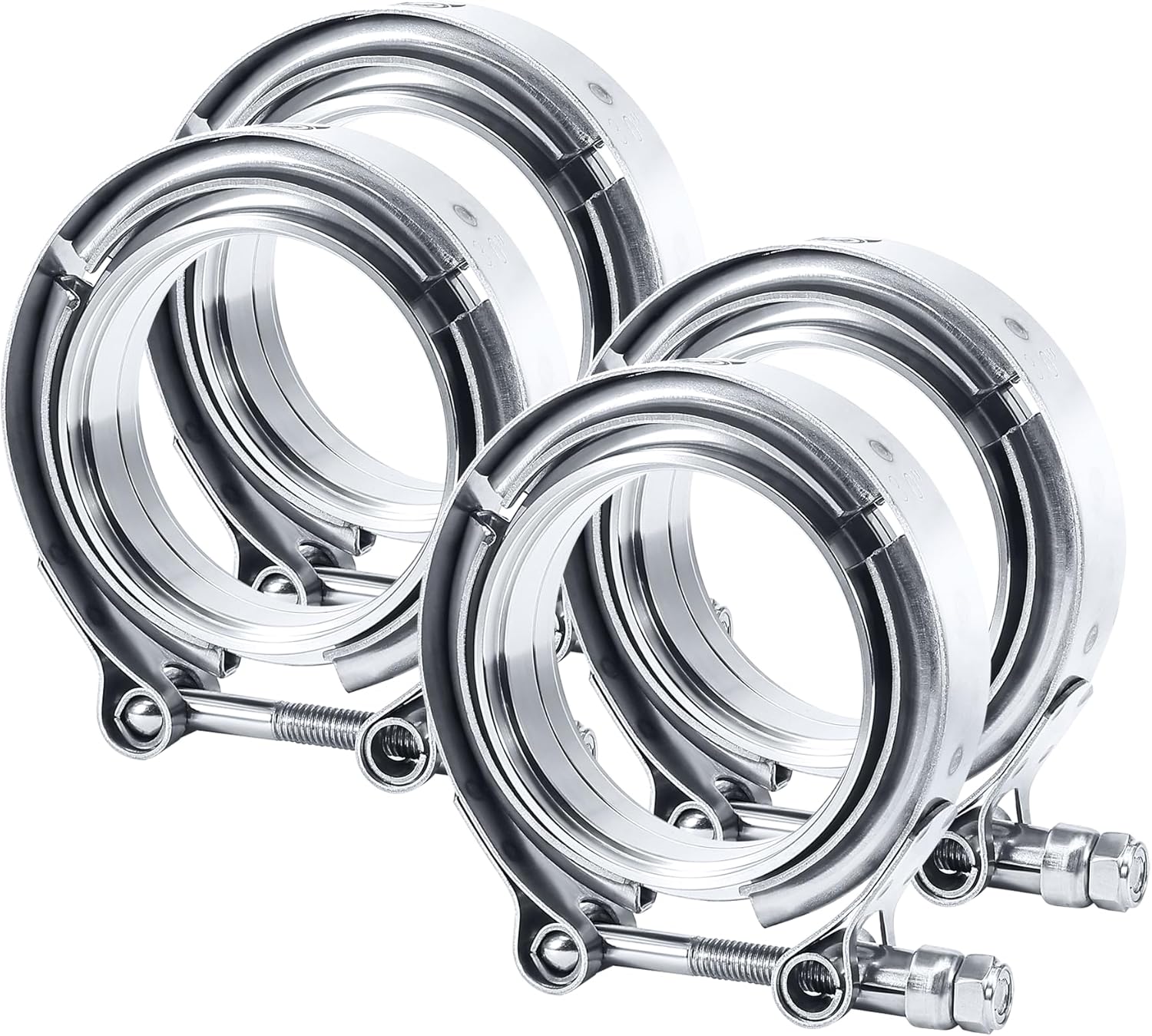 EVIL ENERGY 3.0 Inch V Band Clamp with Flange for Exhaust Systems