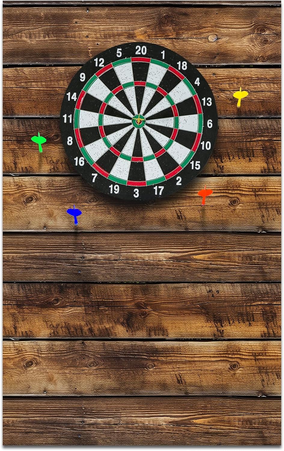 Felt Wood Grain Dart Board Wall Protectors for Game Rooms