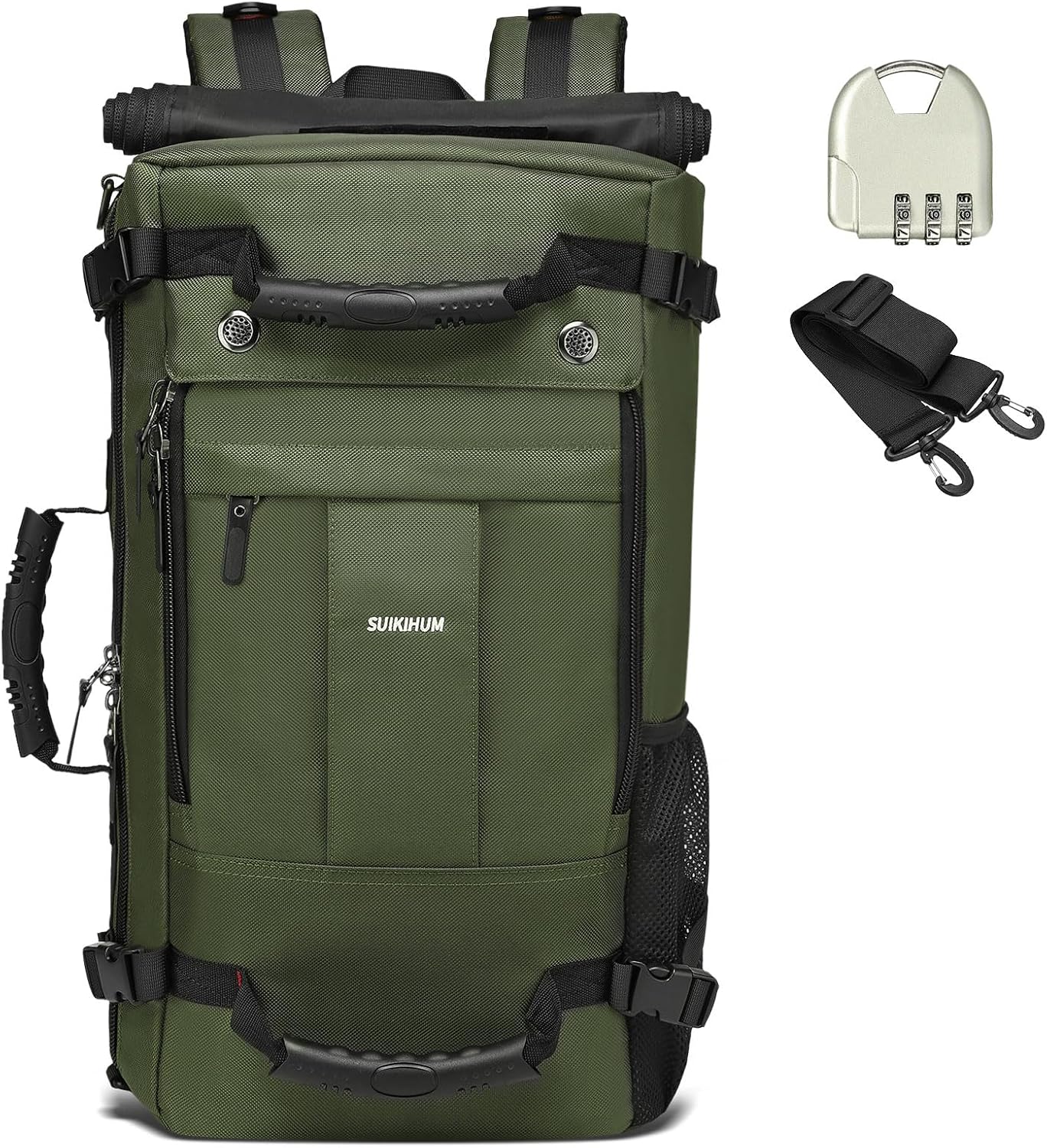 Large Travel Backpack with 17 Inch Laptop Compartment and Lock
