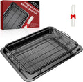 Air Fryer Pans for Oven - Large 3-Piece Oven Basket and Tray Set