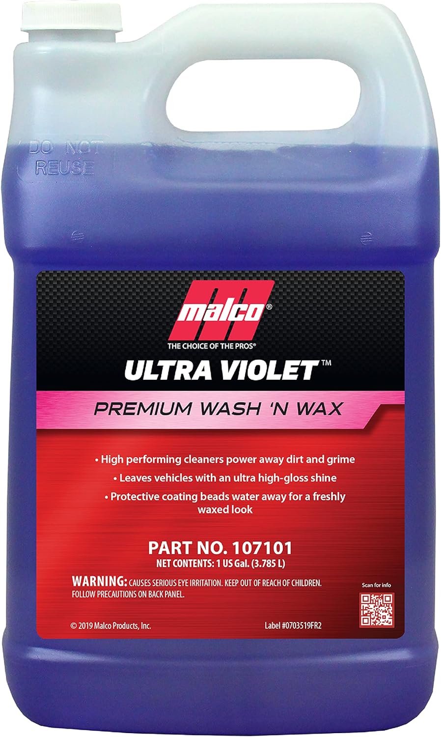 Malco Ultra Violet Premium Wash'n Wax for a Brilliant Shine