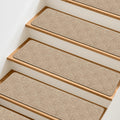Stair Treads Non-Slip for Wooden Steps 15Pack - Quiet, Washable