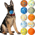 Dog Toy Ball 10 Pack - Durable Bouncy Floating Play Balls