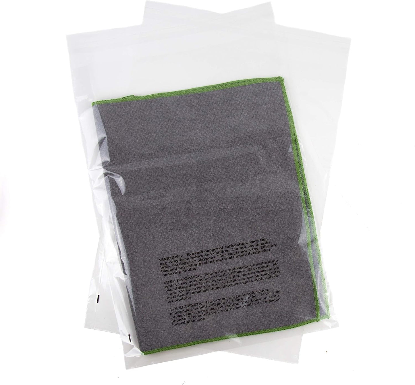 Poly Bags 14x20 with Suffocation Warning - Strong Seal 200 Pack