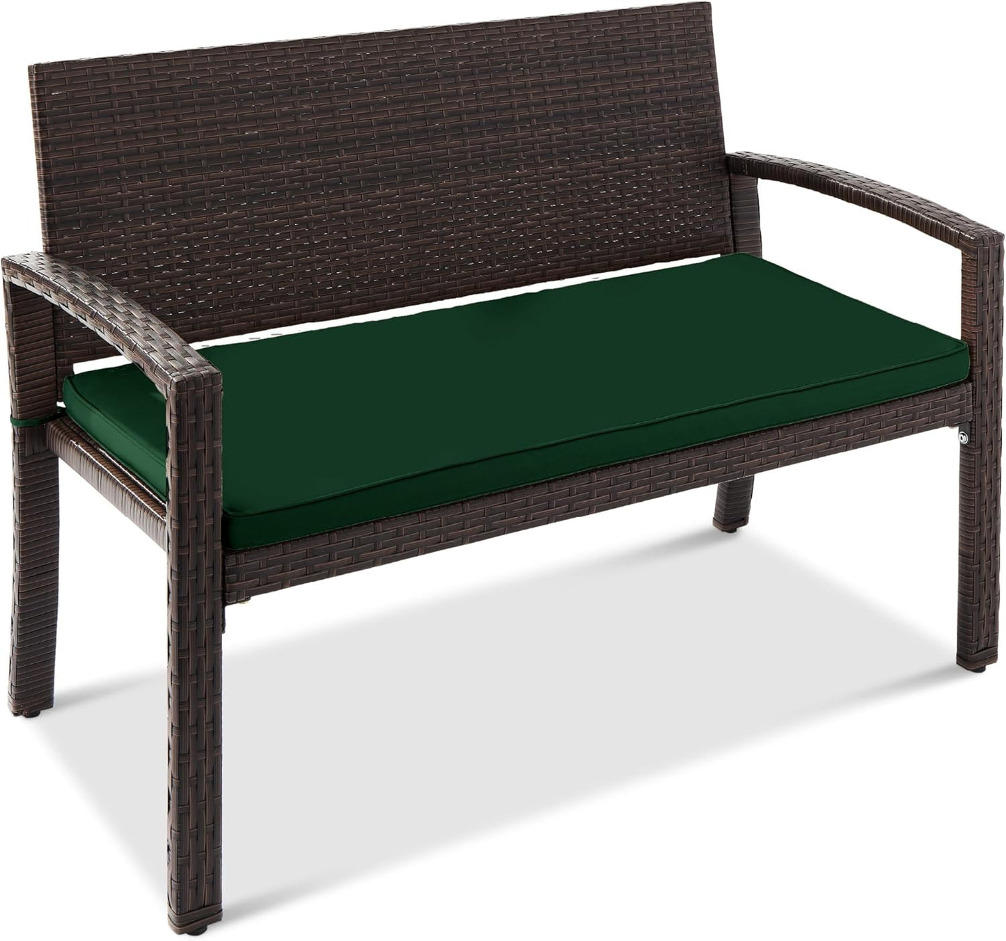 Best Choice Products Outdoor Bench for 2-Person Seating Comfort