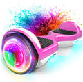 SISIGAD Scooter 6.5in Flash Wheels with Colorful LED Lights - Safe