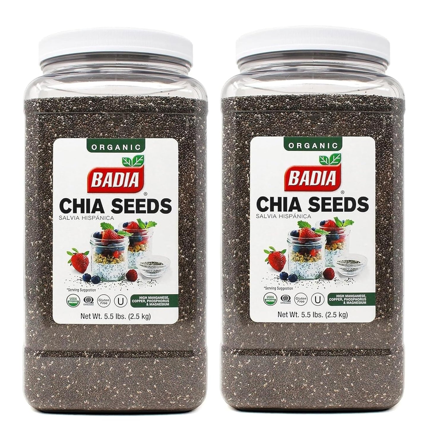 Badia Organic Chia Seeds - Superfood for Smoothies & Baking