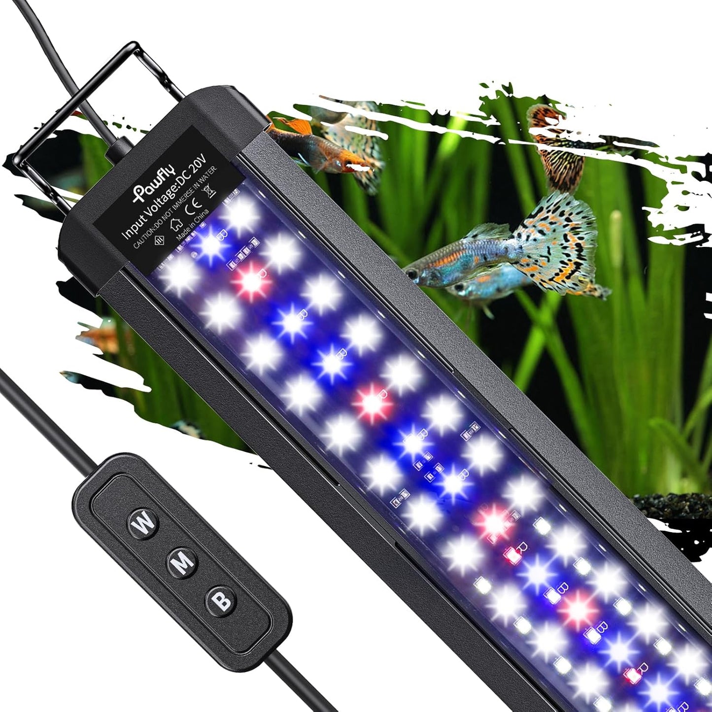 Pawfly 33W Aquarium LED Light for 48 to 54 Inch Tanks