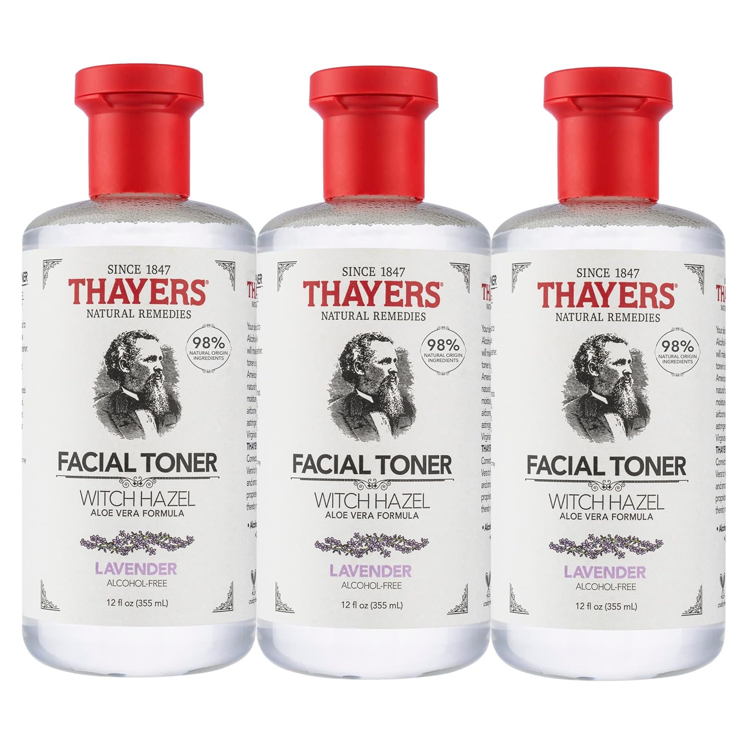 THAYERS Alcohol-Free Lavender Witch Hazel Toner Pack of 3