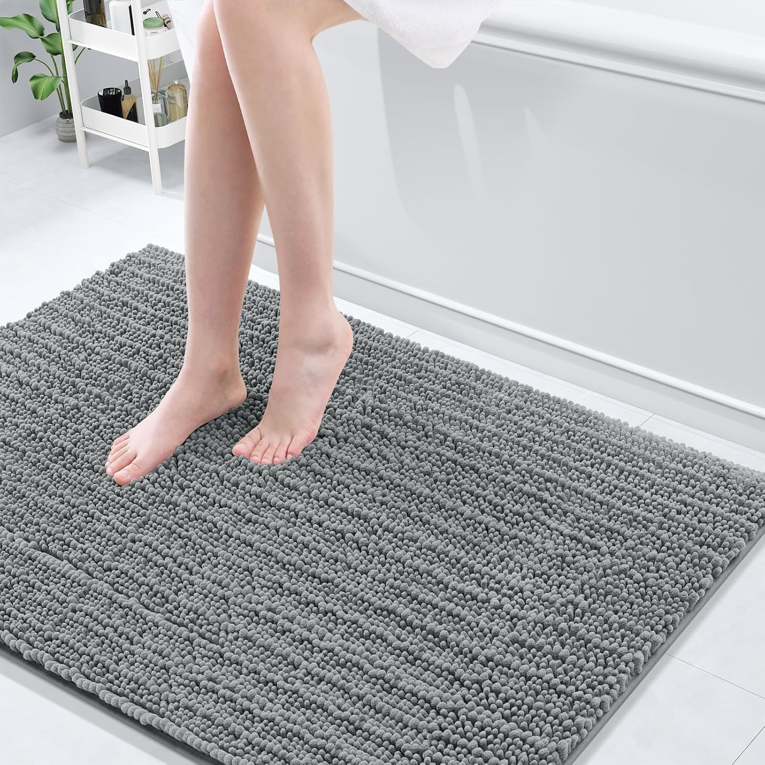 Arotive Luxury Chenille Bathroom Rug Mat for Comfort and Style