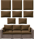 8p Outdoor Cushion Slipcovers for Rattan Sofa - Waterproof Covers