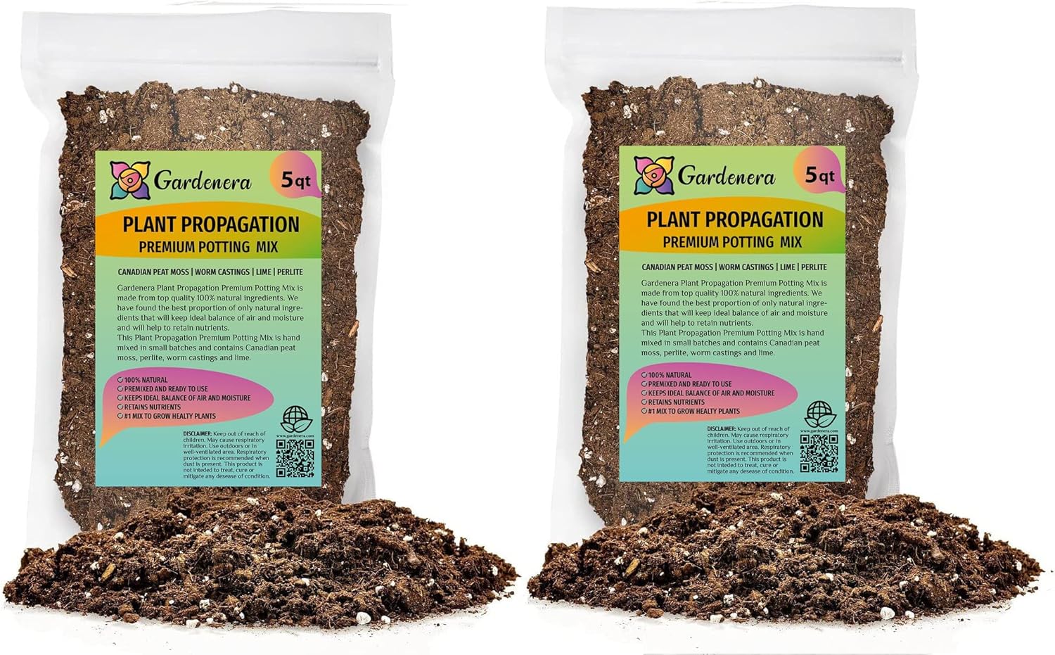 Gardenera Organic Plant Propagation Premium Potting Mix - 10 Quart