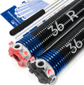 Pair of 2 in Garage Door Torsion Springs Set 0.262 Wire - Durable