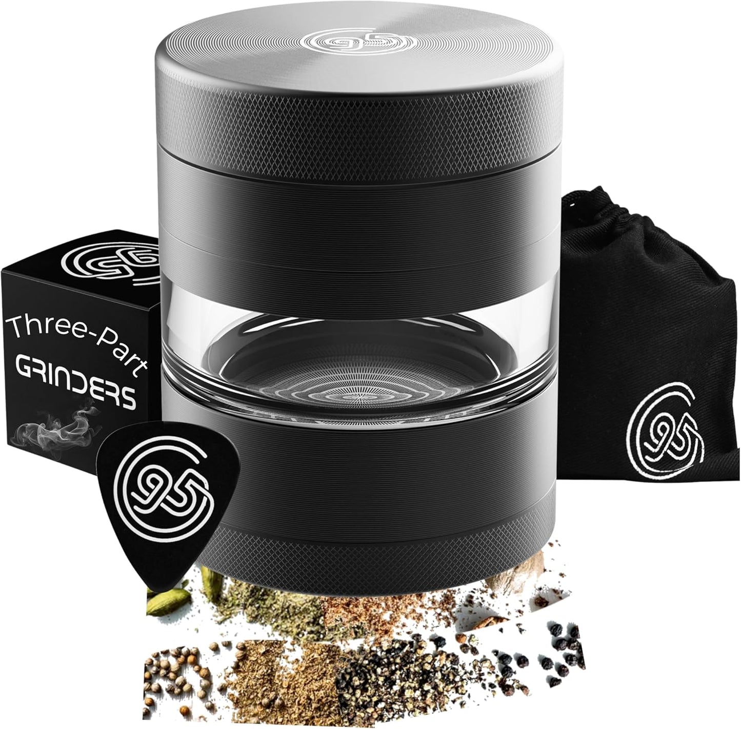 Premium 5-Piece 2.2in Spice Mixer for Effortless Grinding