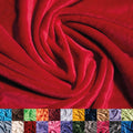 Solid Minky Fabric by the Yard - Extra Wide 58/60in Red - Luxury Soft