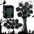 Black Roses Flower Building Set-12Pack Compatible with Lego Roses