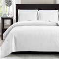 Love's cabin Quilts for Queen Bed White Bedspreads - Lightweight Wave