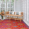 Outdoor Rug - Fab Habitat Vintage Boho Kilim Lhasa 8 x 8 ft