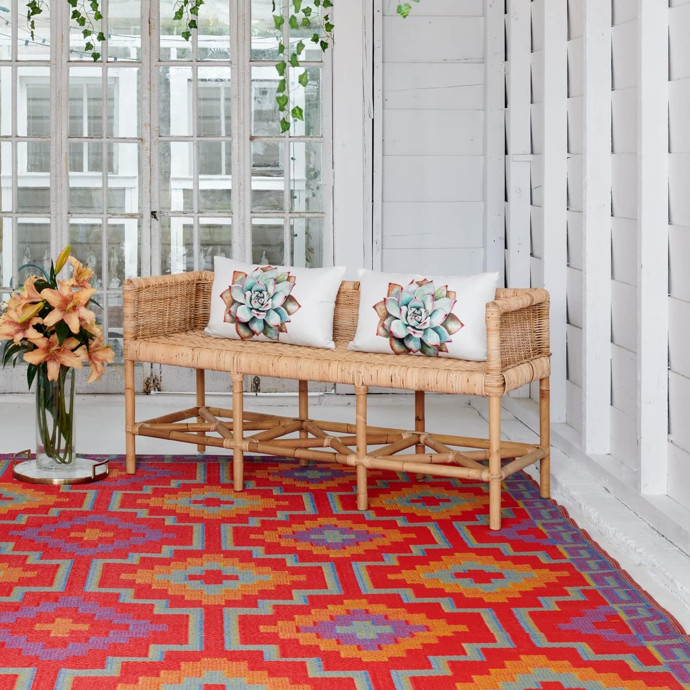 Fab Habitat Outdoor Rug - Waterproof and Fade Resistant Design