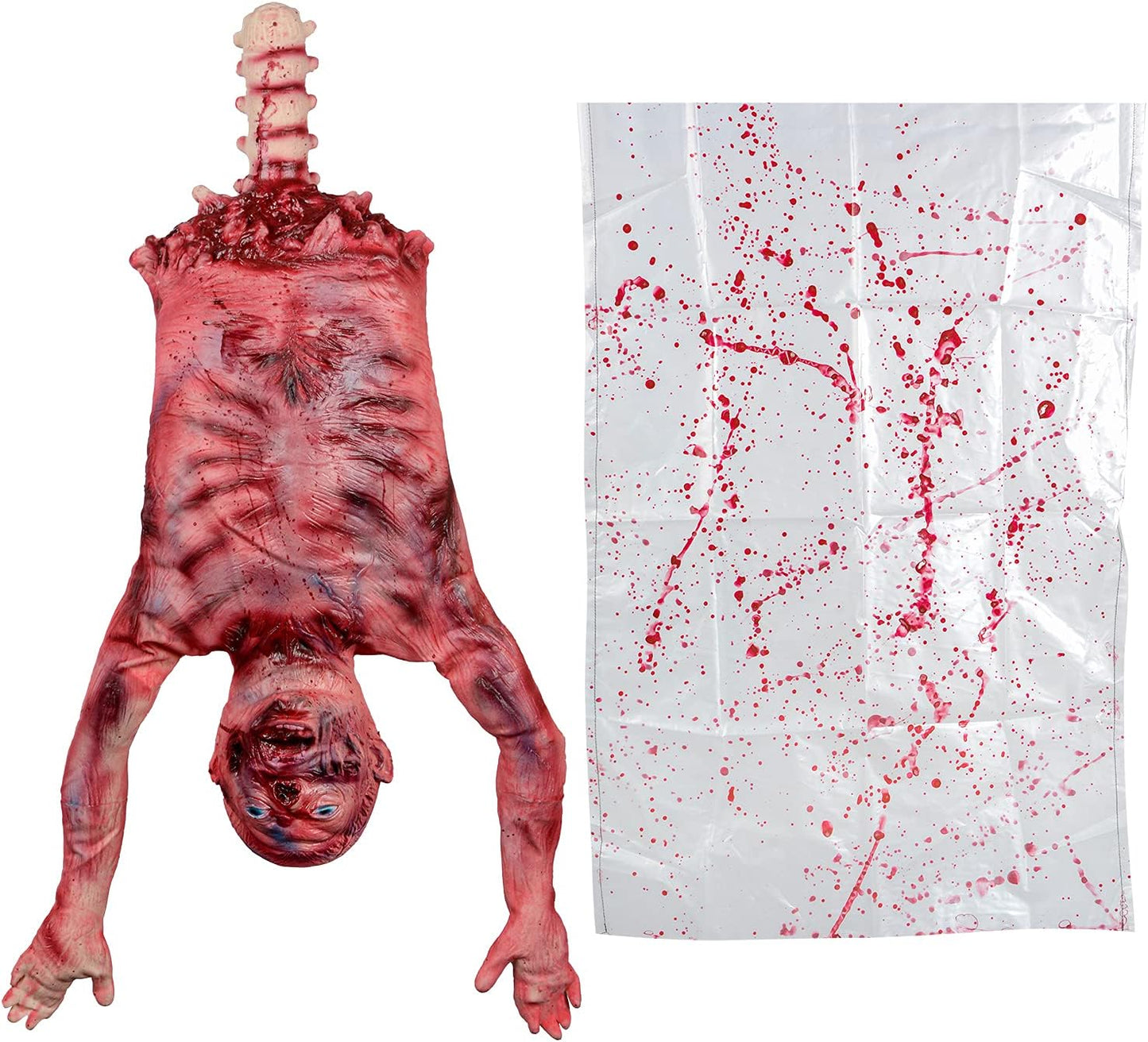 Halloween Bloody Half Body Decoration for Spooky Atmosphere