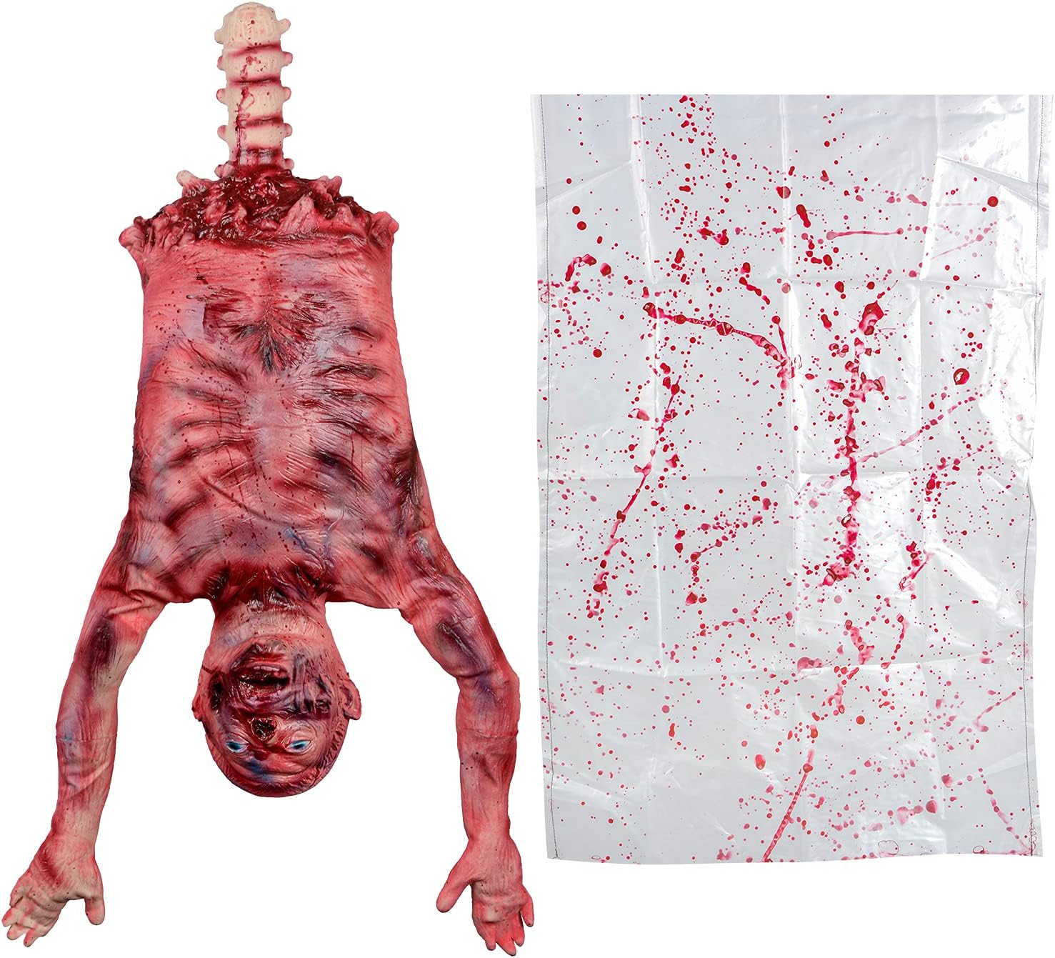 Halloween Bloody Half Body Decoration for Spooky Atmosphere