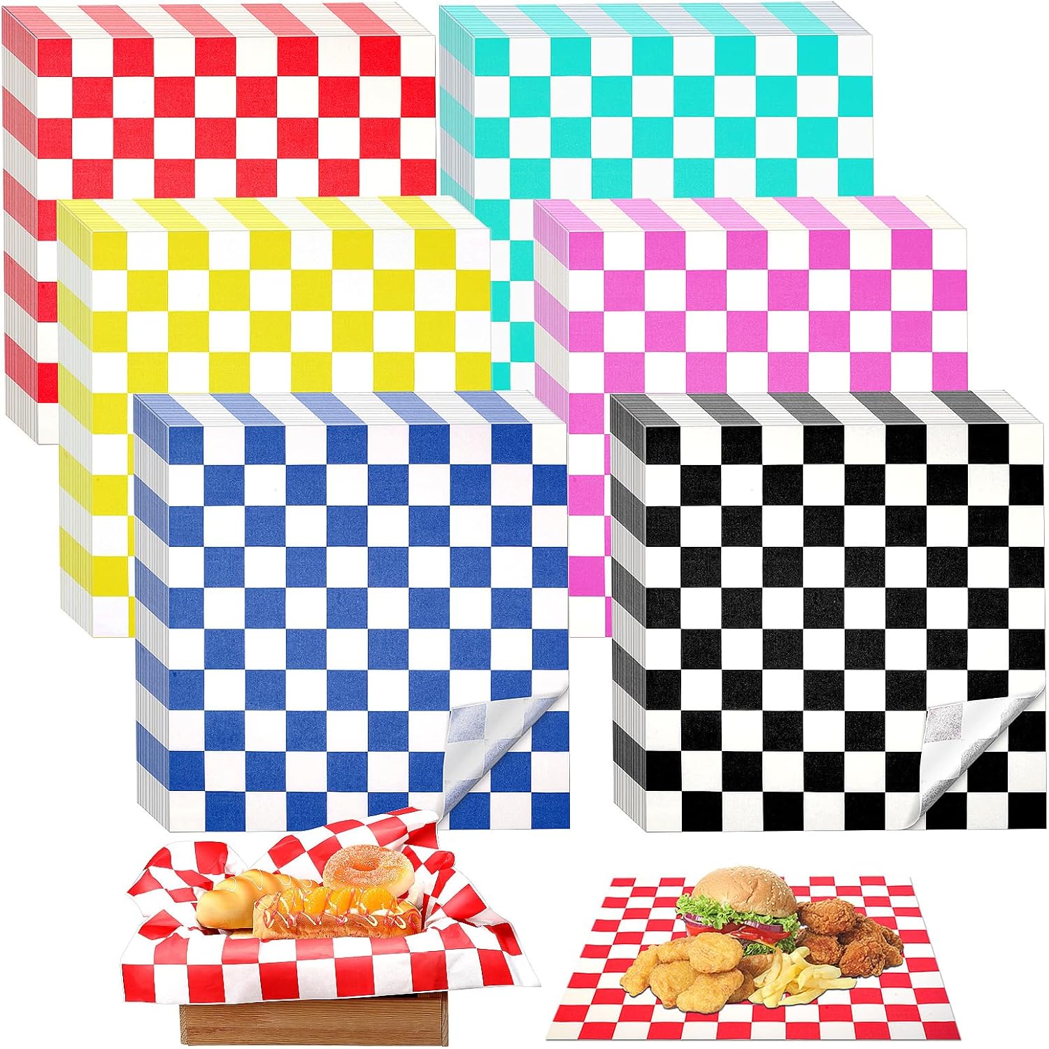 1000 Pcs Waxed Paper Sheets for Sandwiches and Deli Use