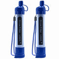 Water Filter Straw 2 Pack - Portable Personal Water Purifier