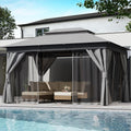 Outdoor Patio Gazebo 10ftx13ft - Heavy Duty Party Shelter