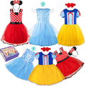 Princess Dress Up Trunk for Toddler Girls - 6 Piece Costume Set