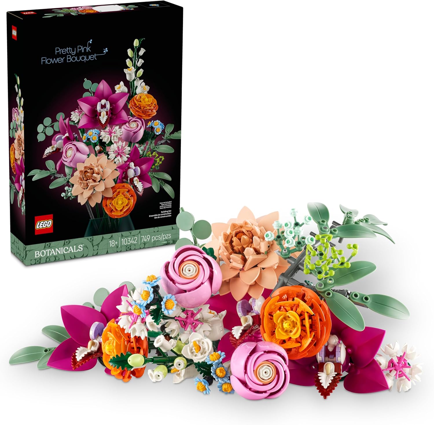 Stunning LEGO Pink Flower Bouquet - Perfect Home Decor & Centerpieces!