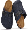 Women's Leather Footbed Clogs Benton - Memory Foam Arch Support