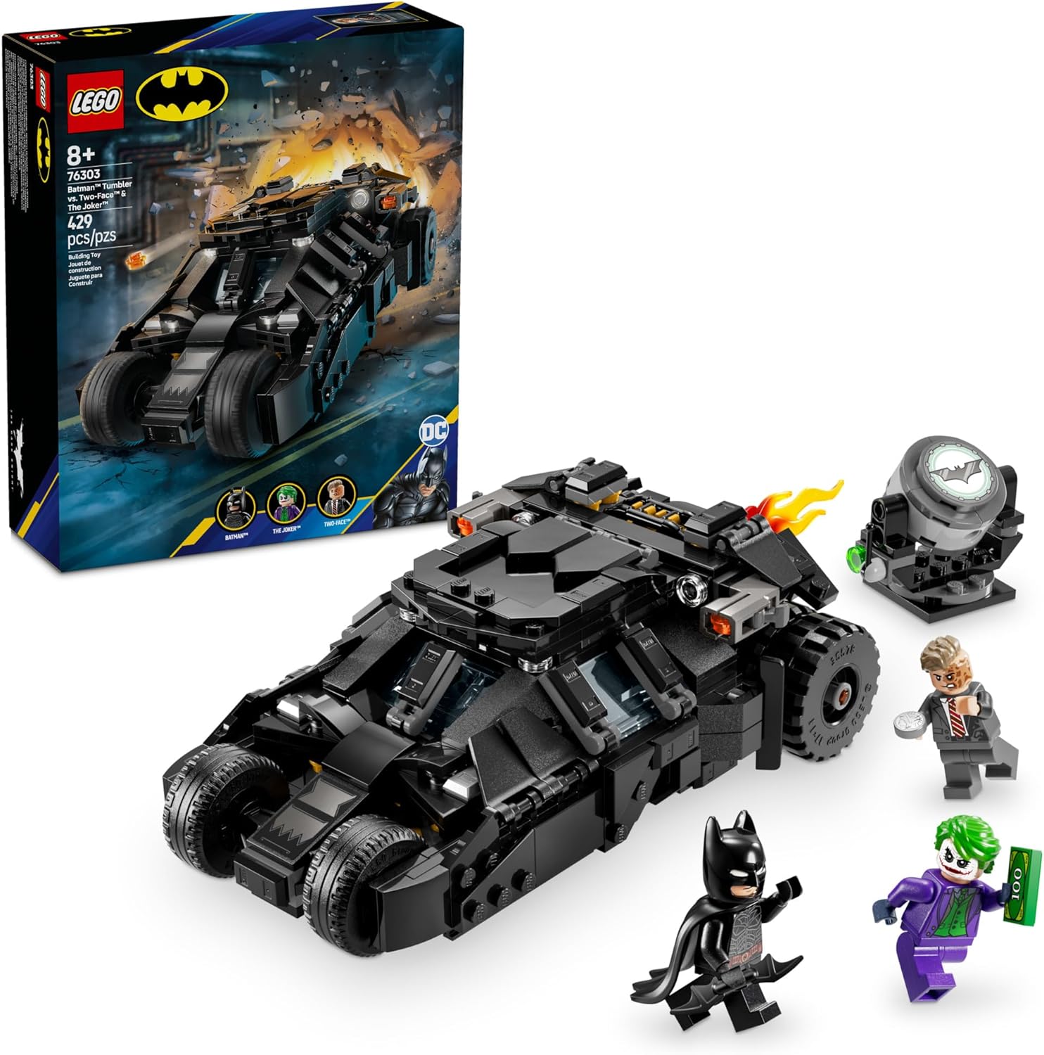 LEGO DC Batman Tumbler vs. Two-Face & The Joker Toy Set
