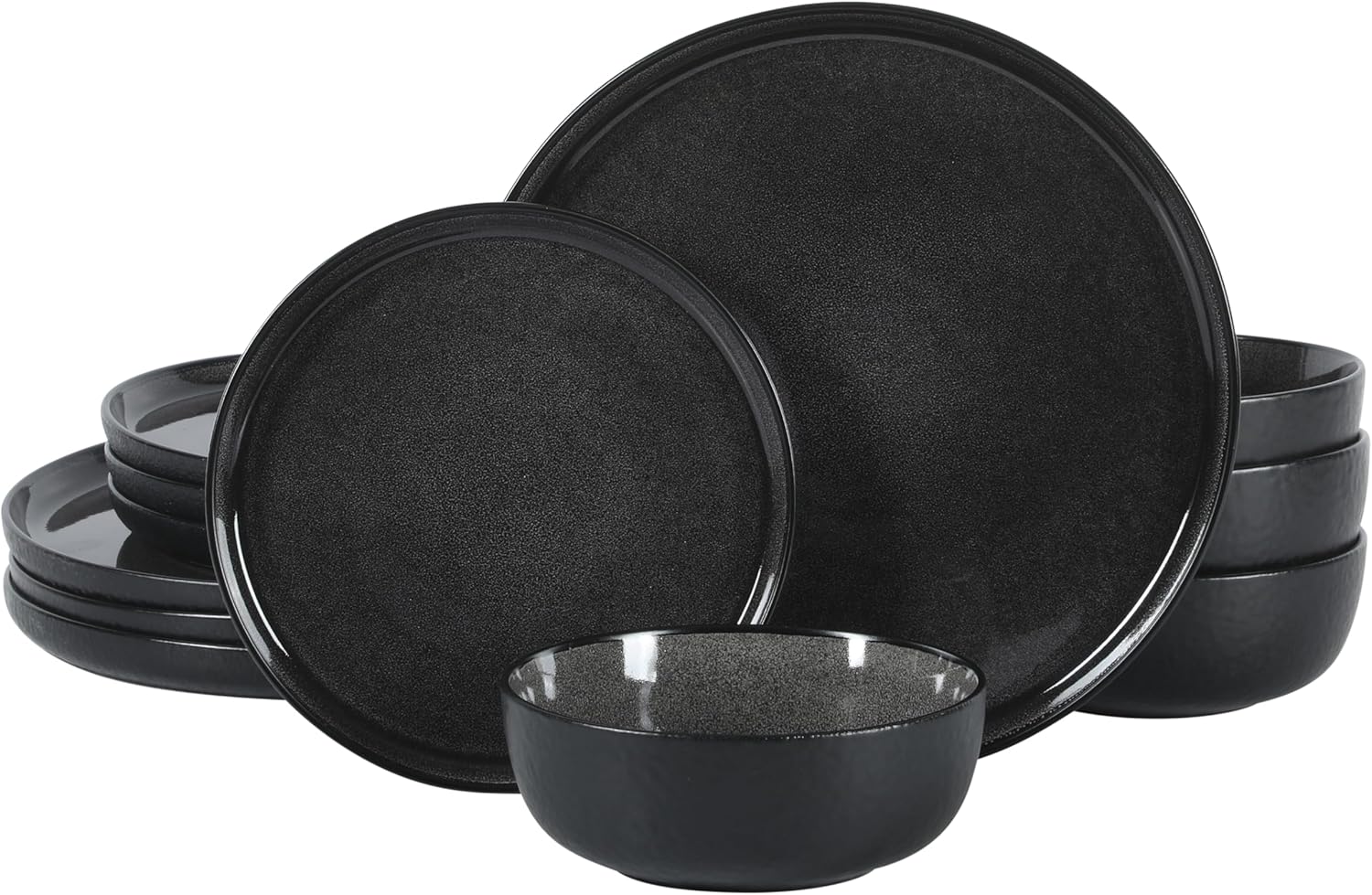 Gibson Elite Tahoe Sunset 12 Piece Stoneware Dinnerware Set
