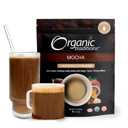 Organic Traditions Mushroom Mocha Coffee Boost
