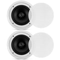 Pyle 8 Ceiling Wall Mount Speakers Pair - Directable Titanium Tweeter