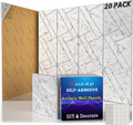 20 Pack Acoustic Panels Self-Adhesive 12x12 Soundproof Foam Tiles
