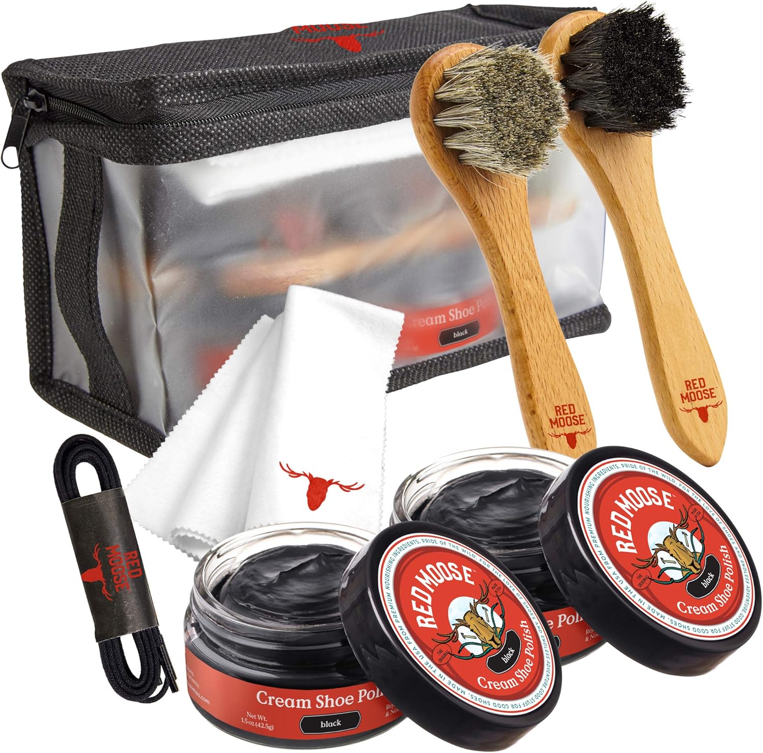 RED MOOSE Shoe Polish Kit - Restore Your Leather Footwear Elegantly